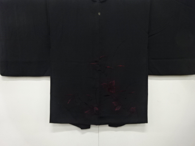 JAPANESE HAORI / EMBROIDERY / FLORAL PLANTS